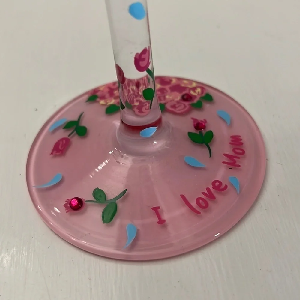 Lolita Mom’s Bouquet Artisan Painted Love My Wine❤️‍🩹